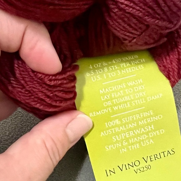 Dream in Color Smooshy Yarn in Deep Red - Picture 5 of 5